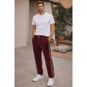 Monkey Time Burgendy Jogger Pull On Men Japanese Brand Men Small